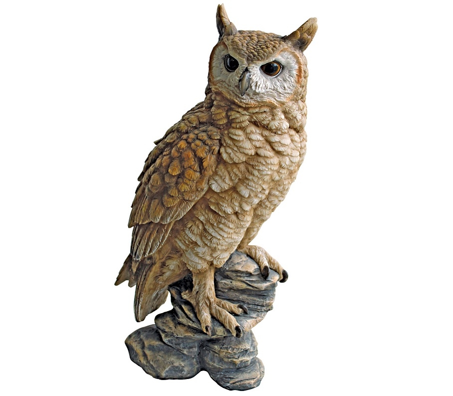 unique owls statues